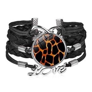 🔥Stunning multilayered leather woven  bracelet